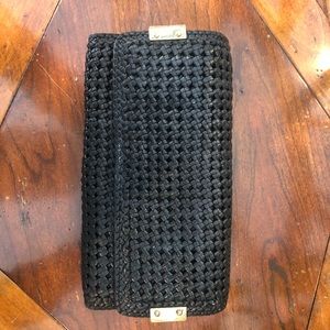 Stuart Weitzman black leather wallet